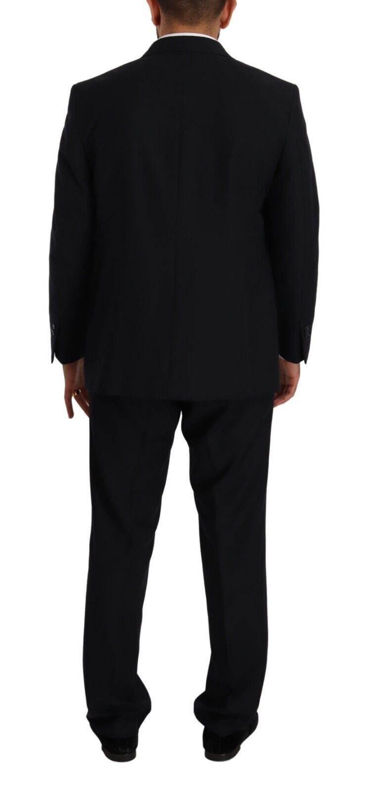 Domenico Tagliente Blue Polyester Single Breasted Formal Suit - Hilstor