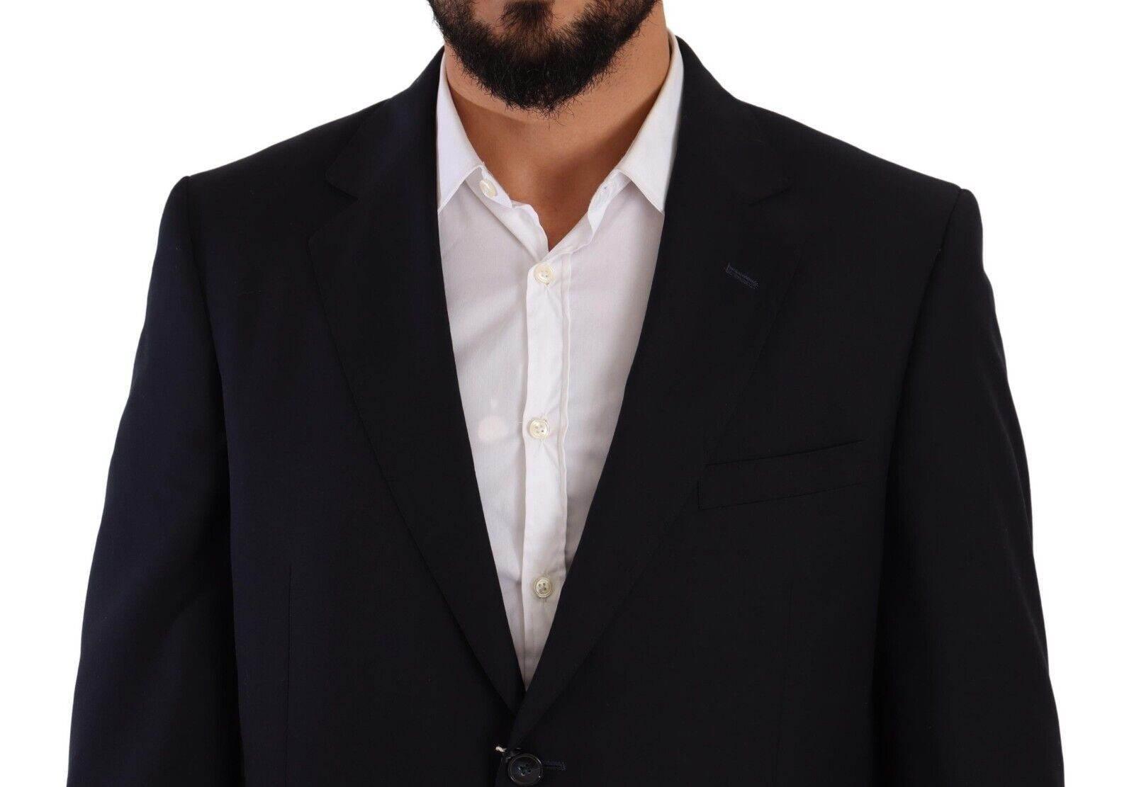 Domenico Tagliente Blue Polyester Single Breasted Formal Suit - Hilstor