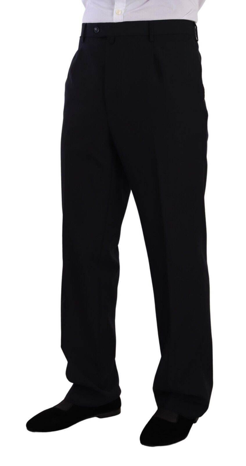 Domenico Tagliente Blue Polyester Single Breasted Formal Suit - Hilstor