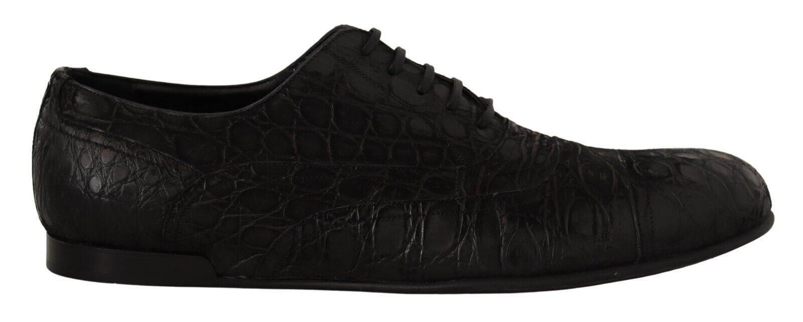 Dolce & Gabbana Elegant Exotic Leather Oxford Shoes - Hilstor