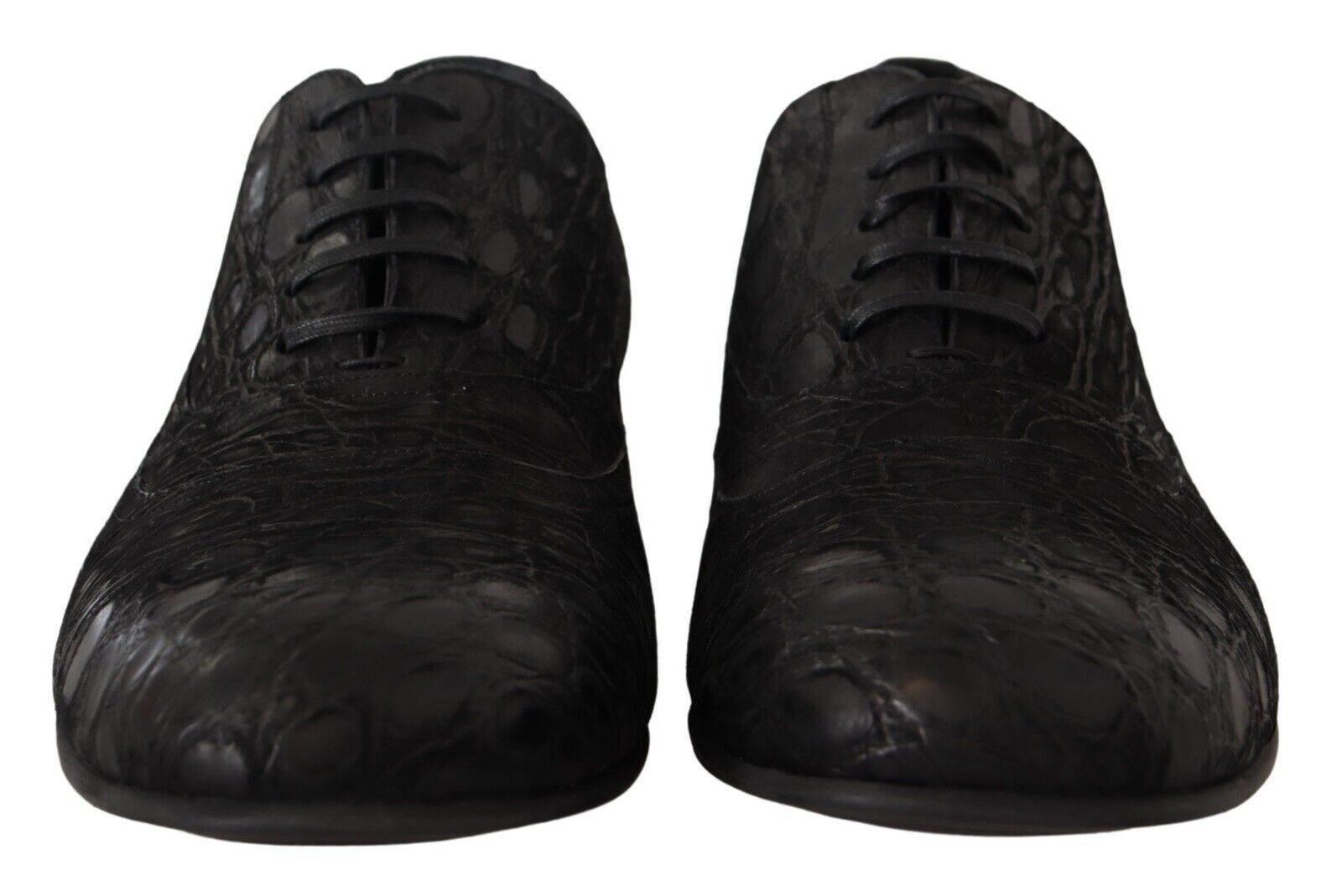 Dolce & Gabbana Elegant Exotic Leather Oxford Shoes - Hilstor