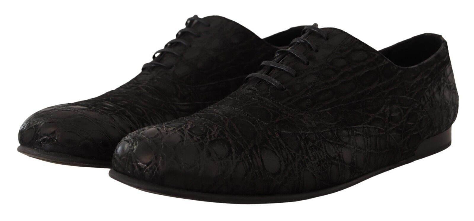 Dolce & Gabbana Elegant Exotic Leather Oxford Shoes - Hilstor