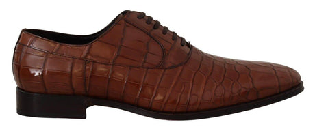 Dolce & Gabbana Elegant Exotic Crocodile Leather Formal Shoes - Hilstor