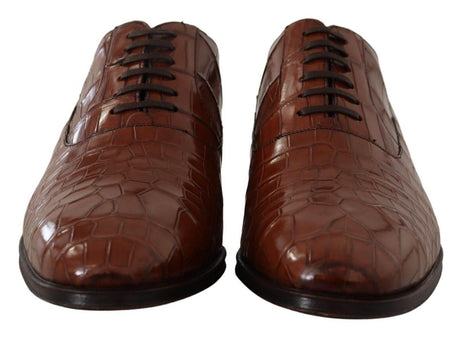 Dolce & Gabbana Elegant Exotic Crocodile Leather Formal Shoes - Hilstor