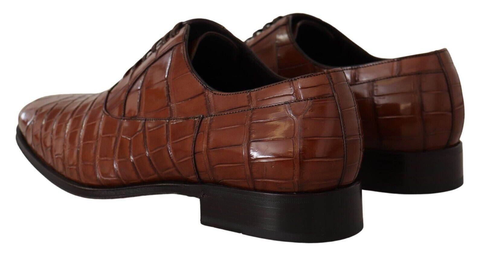 Dolce & Gabbana Elegant Exotic Crocodile Leather Formal Shoes - Hilstor