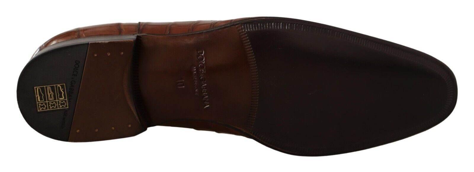 Dolce & Gabbana Elegant Exotic Crocodile Leather Formal Shoes - Hilstor