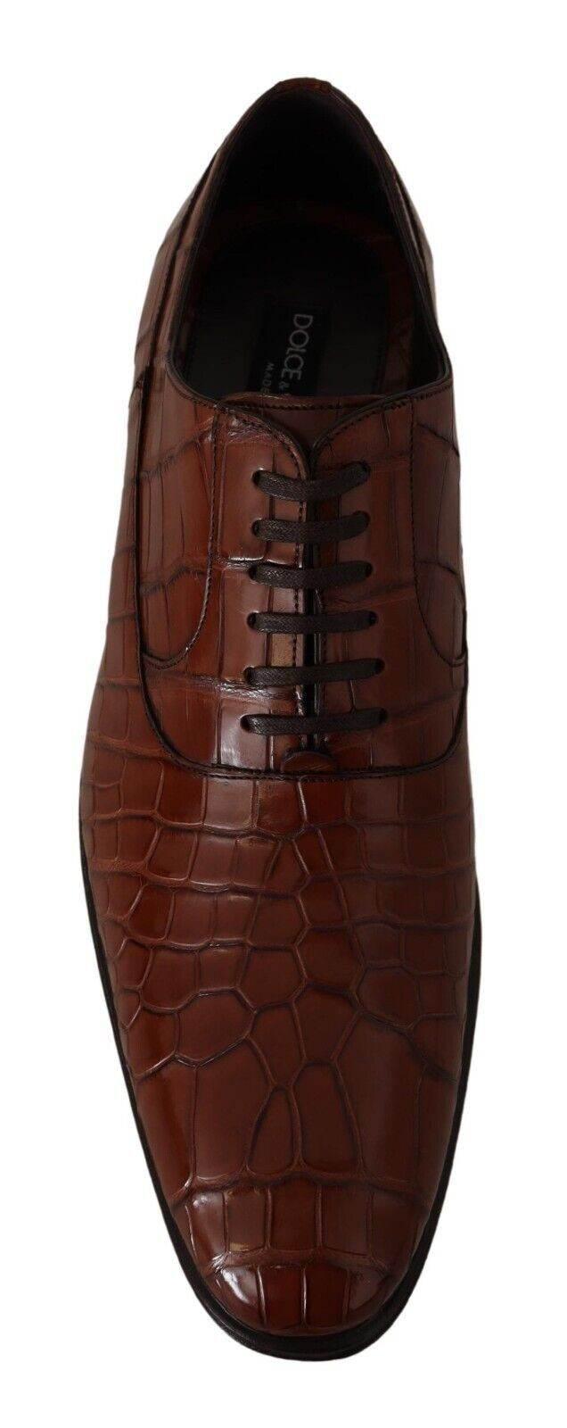 Dolce & Gabbana Elegant Exotic Crocodile Leather Formal Shoes - Hilstor
