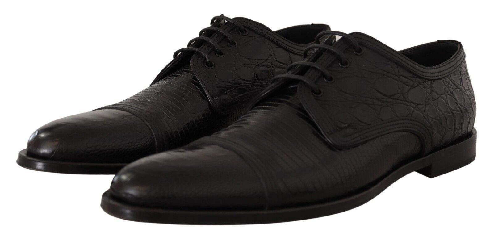 Dolce & Gabbana Exotic Leather Formal Lace-Up Shoes - Hilstor