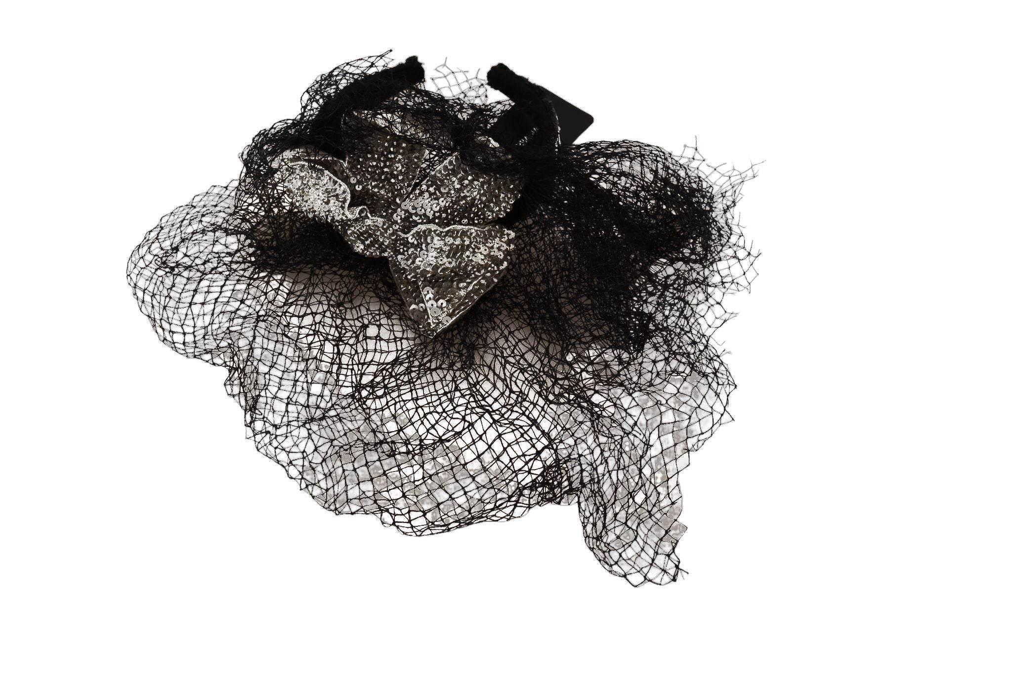 Dolce & Gabbana Glamorous Black Sequined Designer Diadem - Hilstor