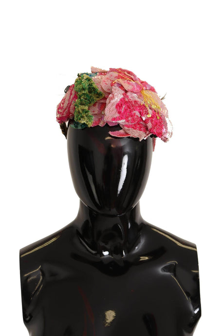 Dolce & Gabbana Multicolored Sequined Diadem Headband - Hilstor
