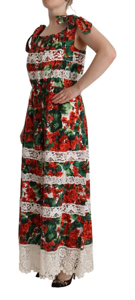 Dolce & Gabbana Multicolor Floral Maxi Dress - Hilstor