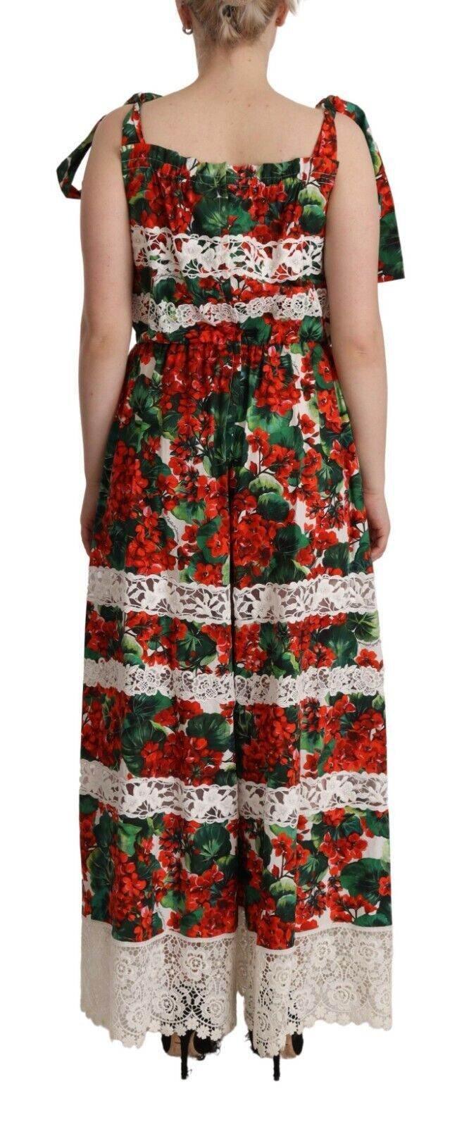 Dolce & Gabbana Multicolor Floral Maxi Dress - Hilstor
