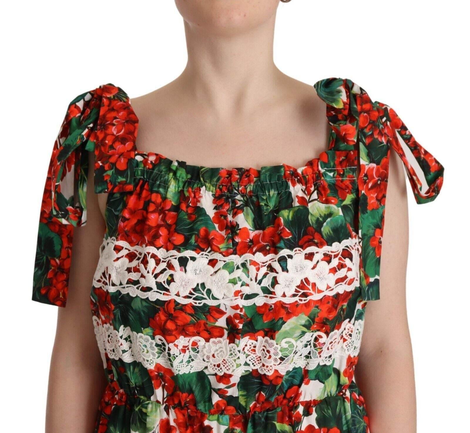 Dolce & Gabbana Multicolor Floral Maxi Dress - Hilstor