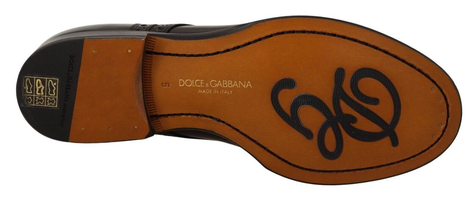 Dolce & Gabbana Elegant Wingtip Oxford Formal Shoes - Hilstor