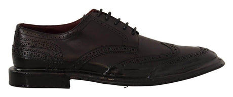 Dolce & Gabbana Elegant Calfskin Derby Oxford Wingtips - Hilstor