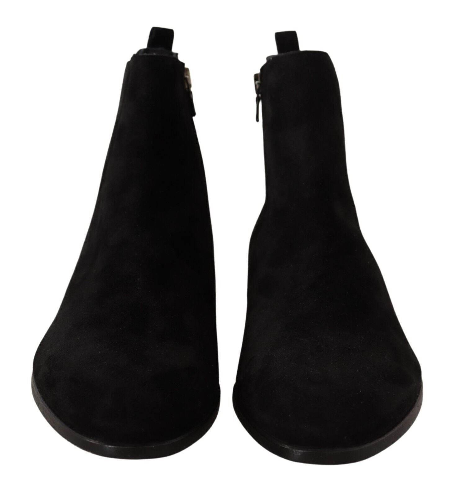 Dolce & Gabbana Elegant Suede Leather Chelsea Boots - Hilstor