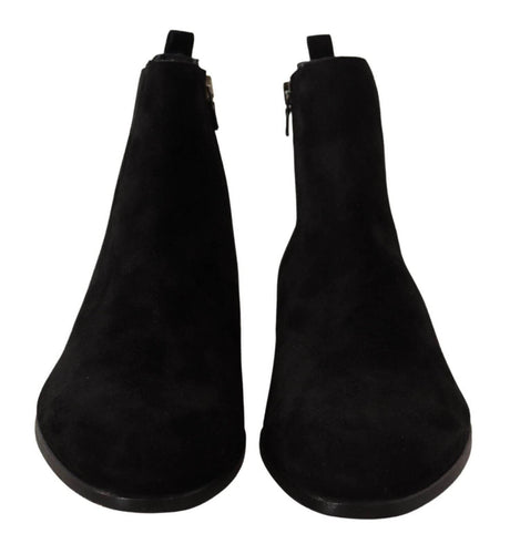Dolce & Gabbana Elegant Suede Leather Chelsea Boots - Hilstor