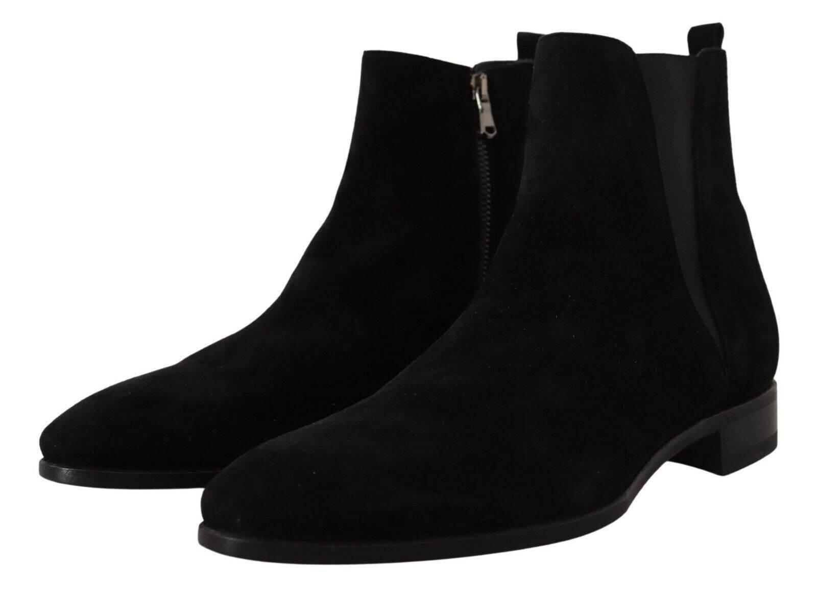 Dolce & Gabbana Elegant Suede Leather Chelsea Boots - Hilstor