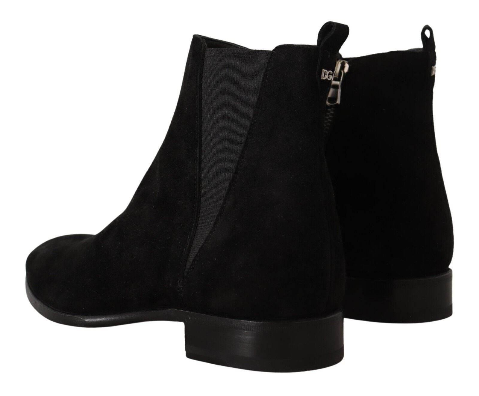 Dolce & Gabbana Elegant Suede Leather Chelsea Boots - Hilstor