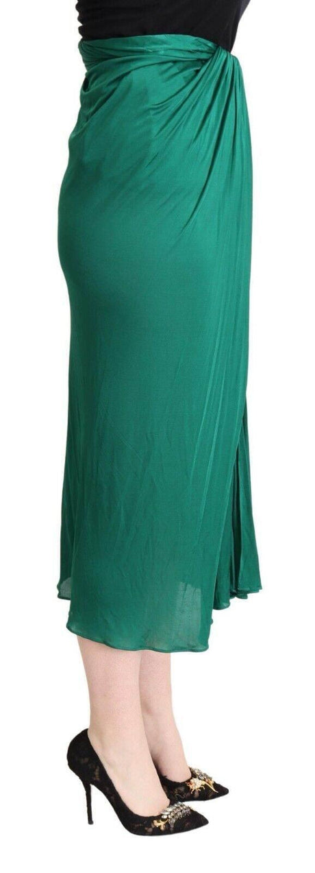 Dolce & Gabbana Elegant Pleated High Waist Midi Skirt - Hilstor