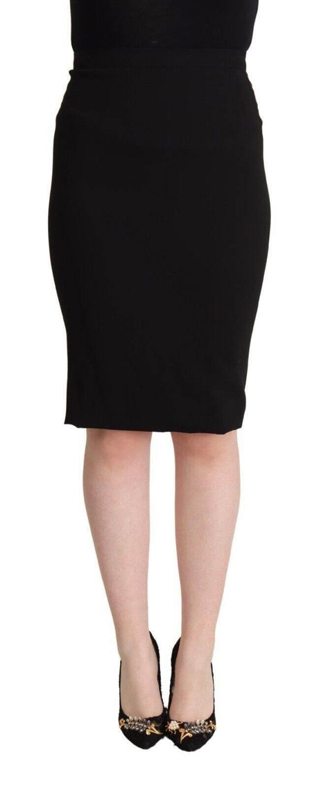 Dolce & Gabbana Chic High Waist Pencil Skirt in Black - Hilstor