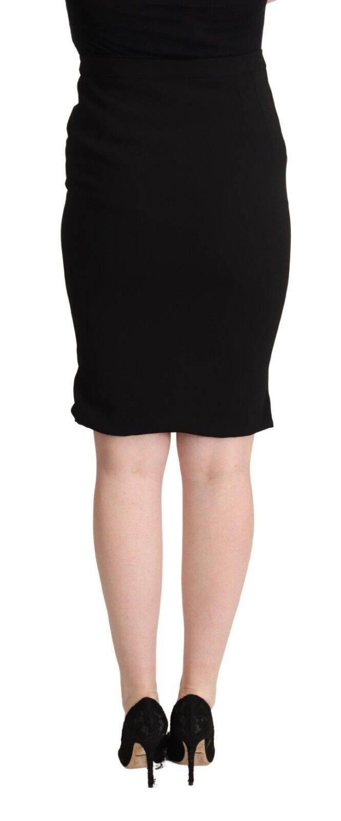 Dolce & Gabbana Chic High Waist Pencil Skirt in Black - Hilstor