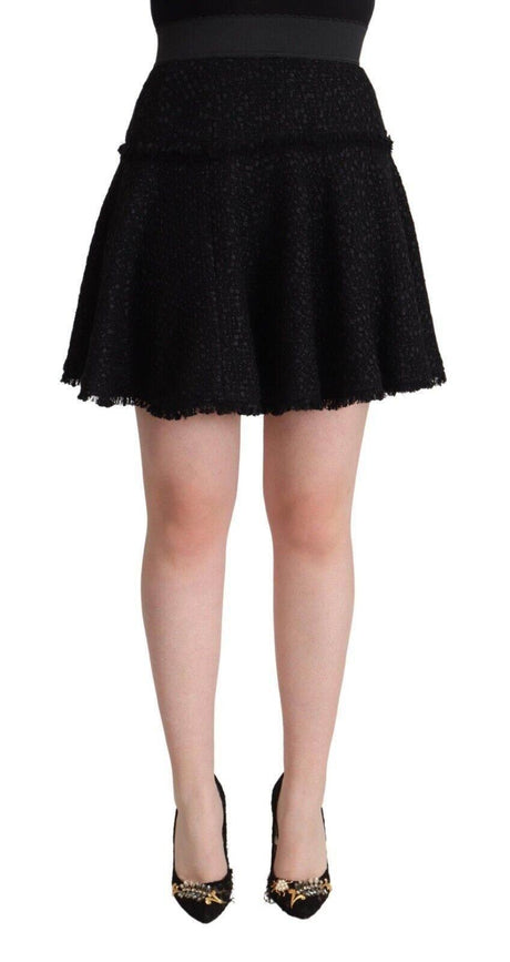 Dolce & Gabbana Elegant Knitted A-Line Mini Skirt - Hilstor