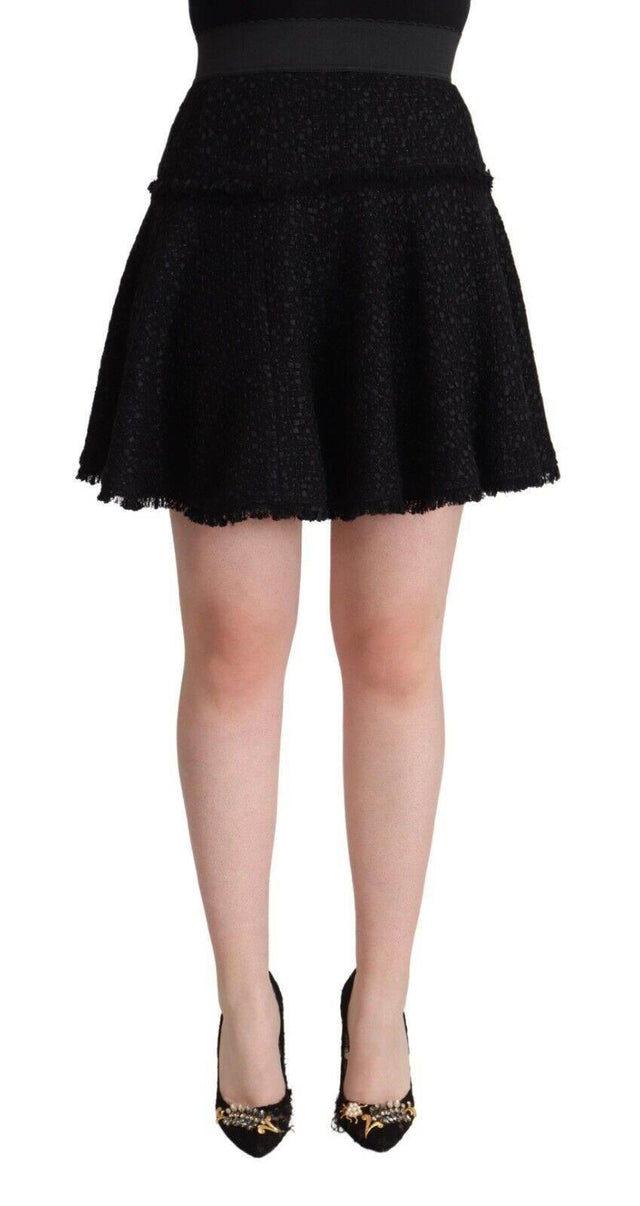 Dolce & Gabbana Elegant Knitted A-Line Mini Skirt - Hilstor
