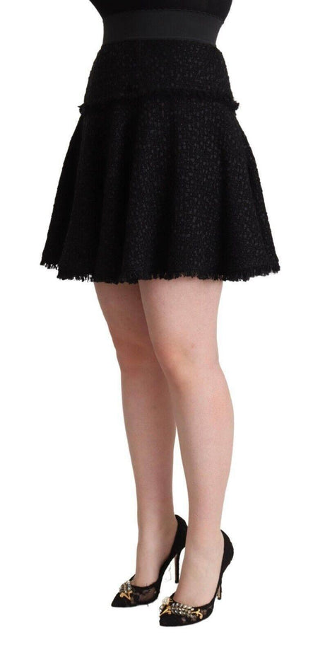 Dolce & Gabbana Elegant Knitted A-Line Mini Skirt - Hilstor
