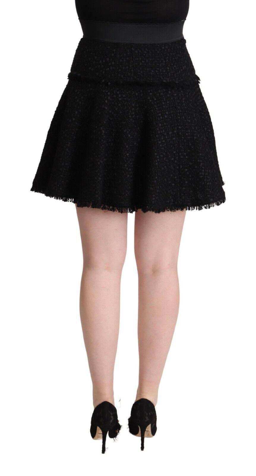Dolce & Gabbana Elegant Knitted A-Line Mini Skirt - Hilstor