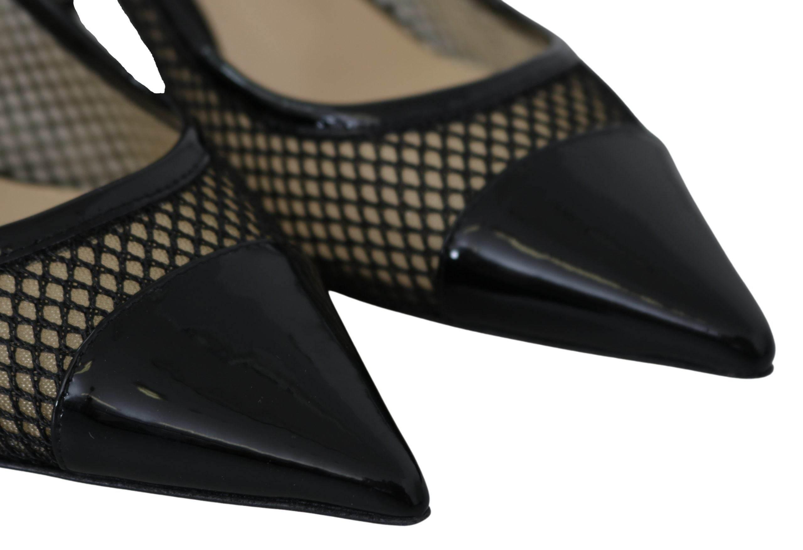 Jimmy Choo Chic Patent Mesh Pointed Pumps - Hilstor