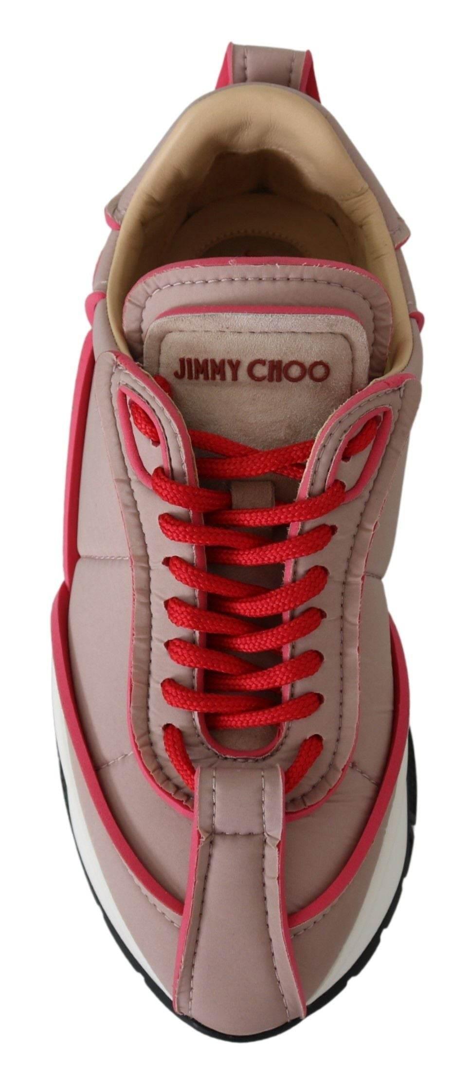 Jimmy Choo Ballet Pink Chic Padded Sneakers - Hilstor