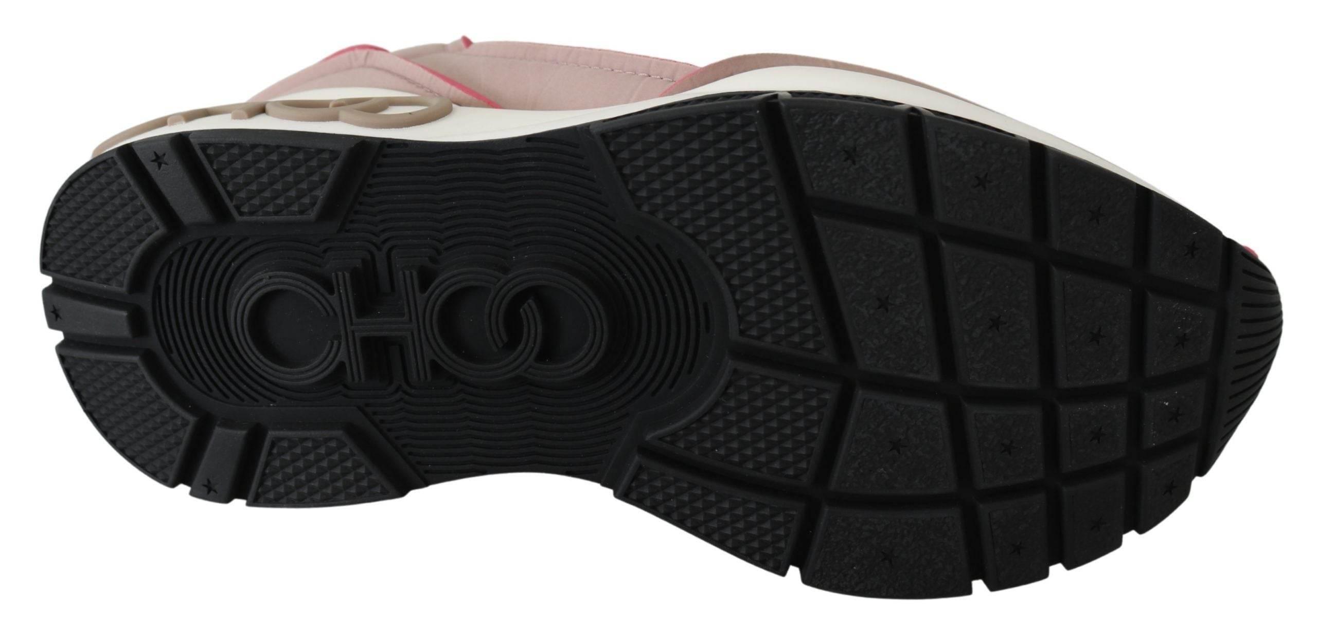 Jimmy Choo Ballet Pink Chic Padded Sneakers - Hilstor