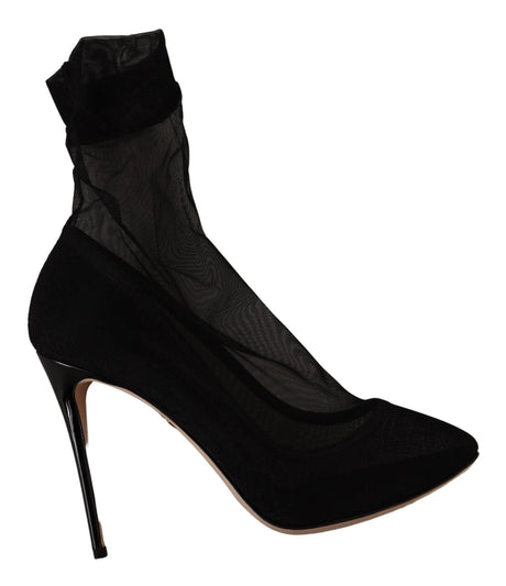Dolce & Gabbana Elegant Stretch Sock Boot Pumps - Hilstor