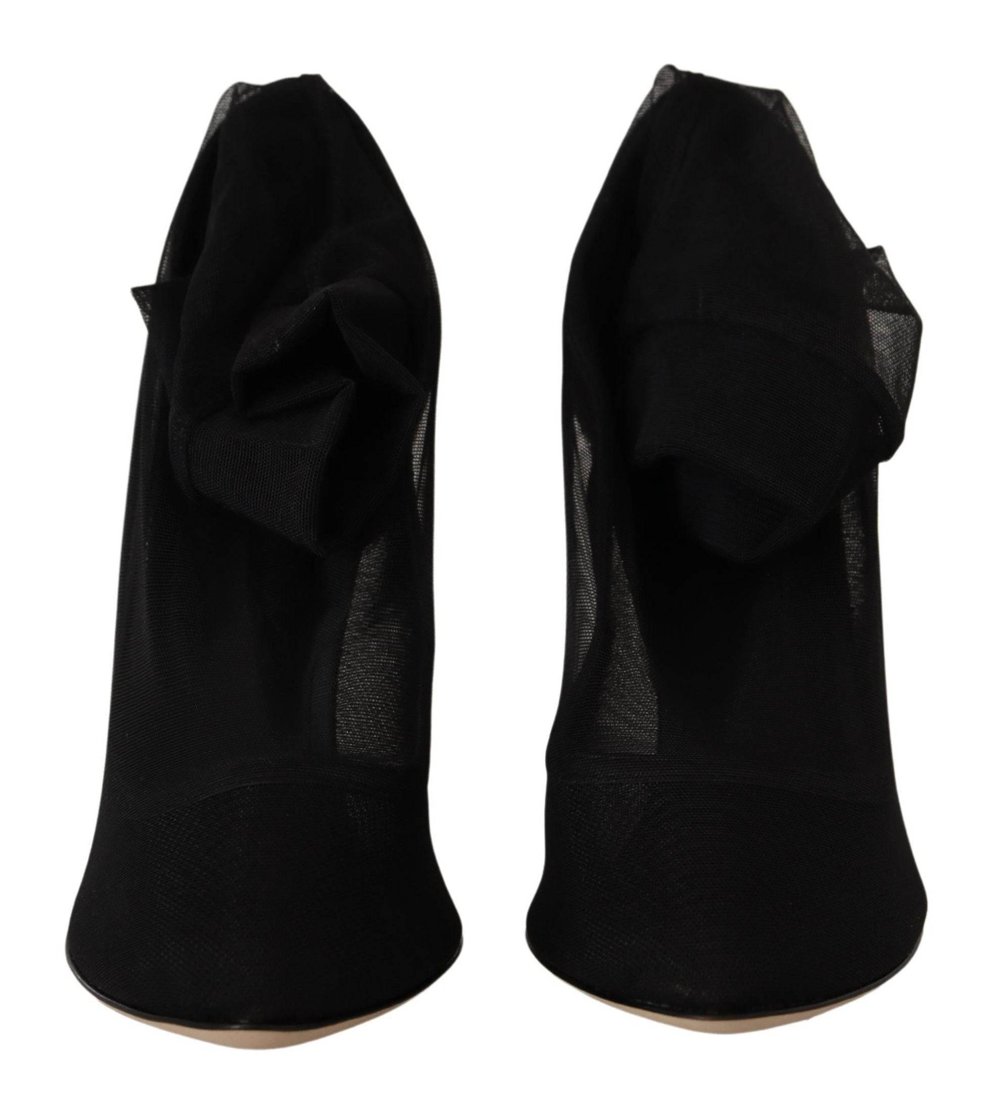 Dolce & Gabbana Elegant Stretch Sock Boot Pumps - Hilstor