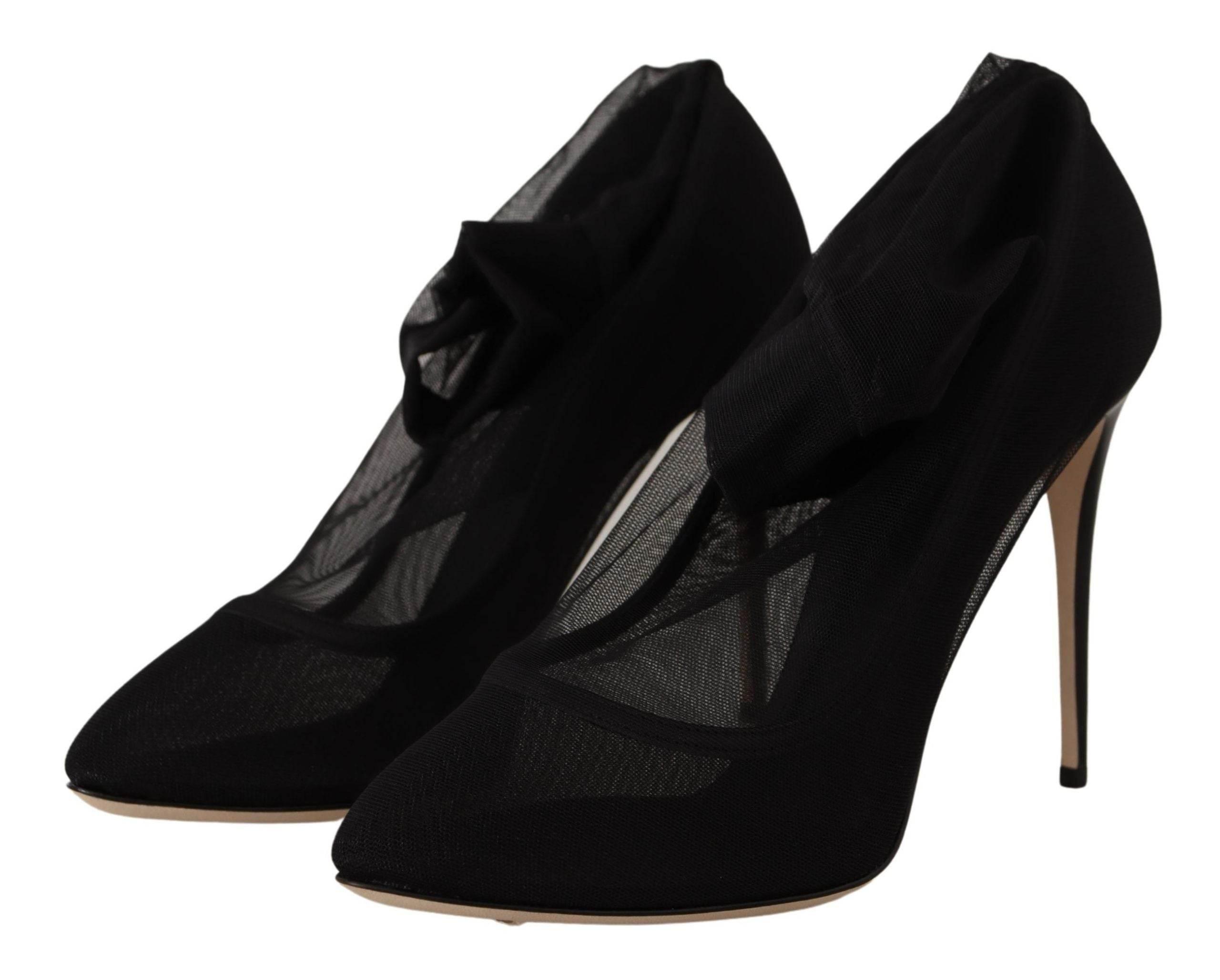 Dolce & Gabbana Elegant Stretch Sock Boot Pumps - Hilstor