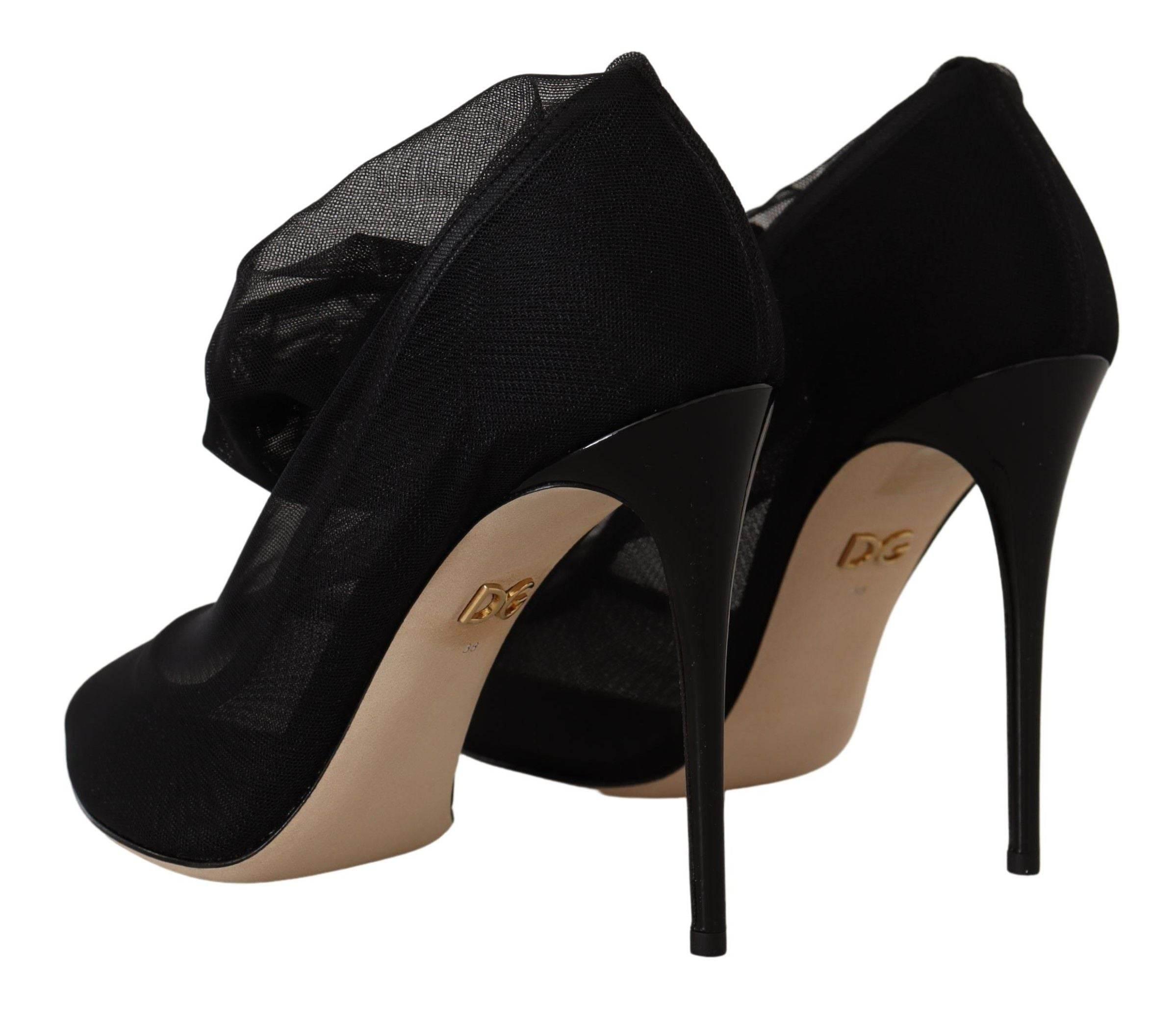 Dolce & Gabbana Elegant Stretch Sock Boot Pumps - Hilstor