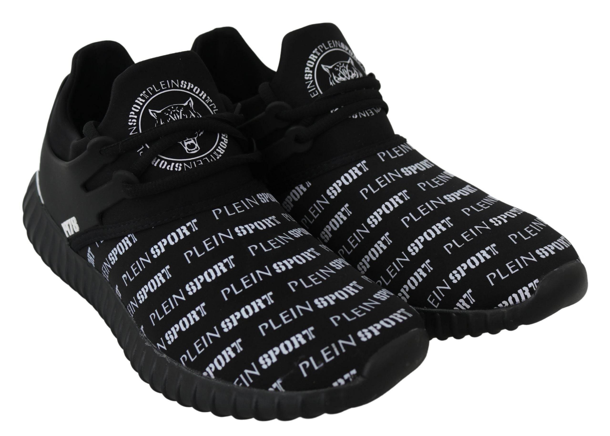 Plein Sport Chic Black Runner Henry Sport Sneakers - Hilstor