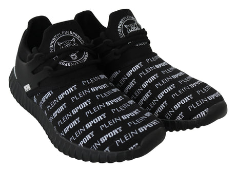Plein Sport Chic Black Runner Henry Sport Sneakers - Hilstor
