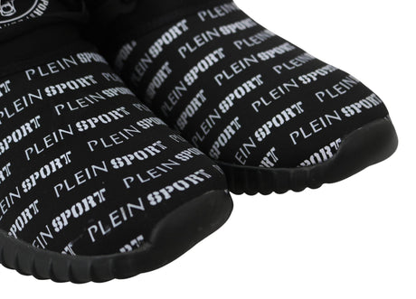 Plein Sport Chic Black Runner Henry Sport Sneakers - Hilstor