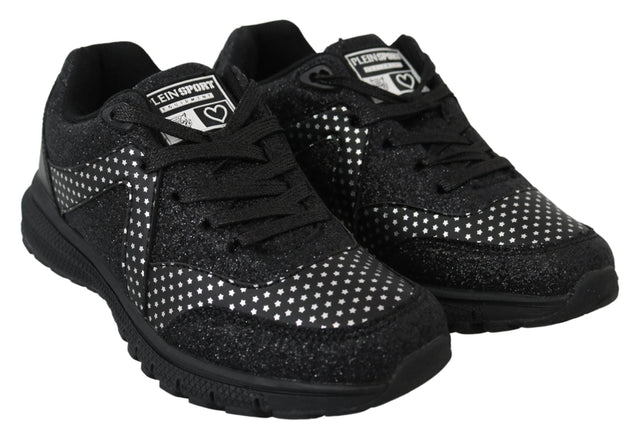 Plein Sport Elegant Black Runner Jasmines Sport Shoes - Hilstor