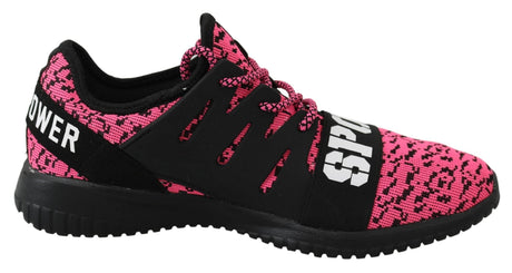 Plein Sport Chic Pink Blush Athletic Sneakers - Hilstor