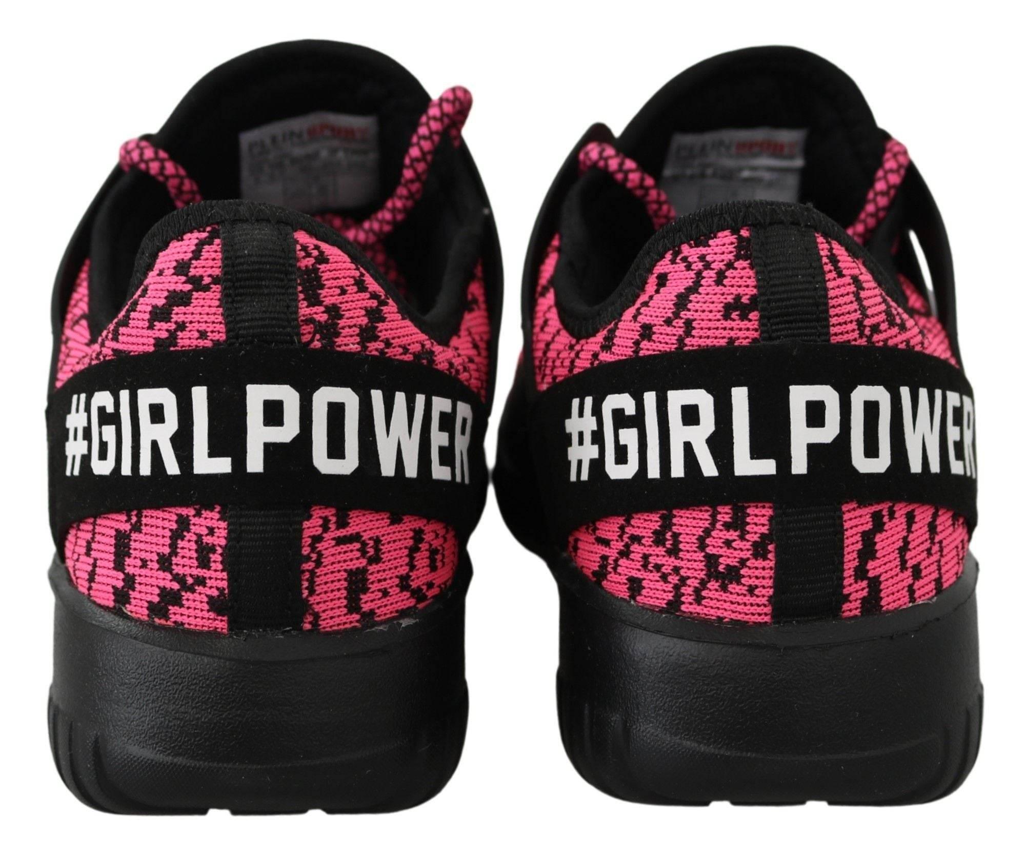 Plein Sport Chic Pink Blush Athletic Sneakers - Hilstor
