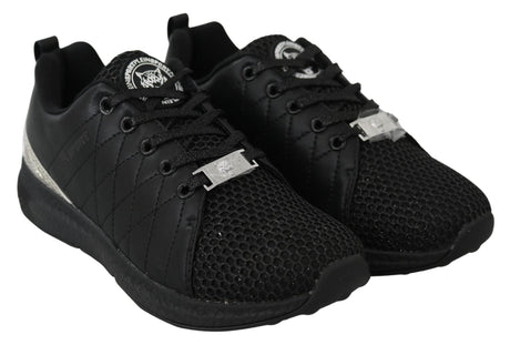 Plein Sport Exquisite Black Runner Gisella Sports Sneakers - Hilstor