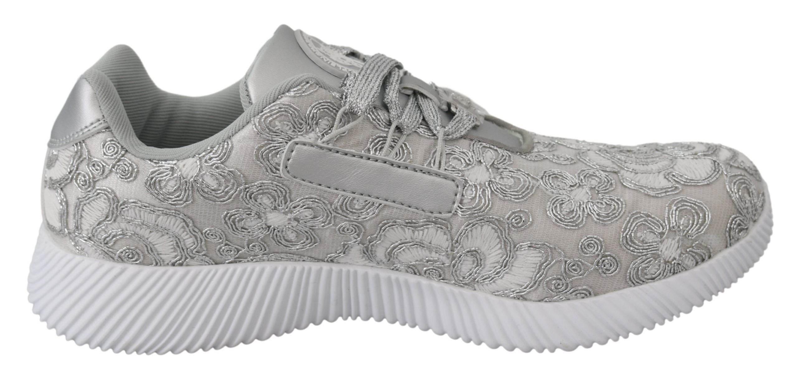 Plein Sport Silver Gleam Runner Joice Sneakers - Hilstor