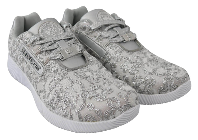 Plein Sport Silver Gleam Runner Joice Sneakers - Hilstor