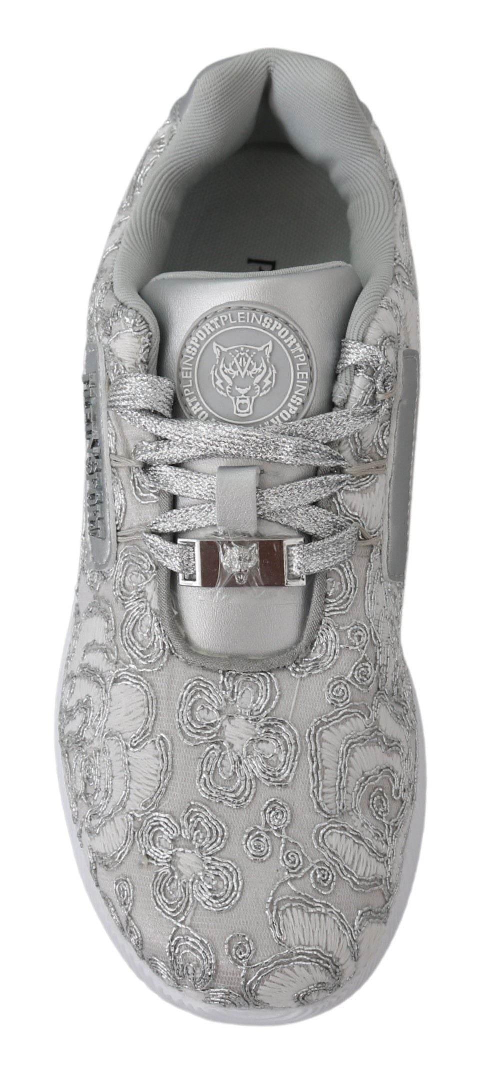 Plein Sport Silver Gleam Runner Joice Sneakers - Hilstor