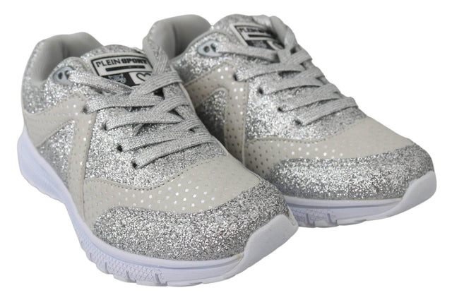 Plein Sport Chic Silver Runner Jasmines Sneakers - Hilstor