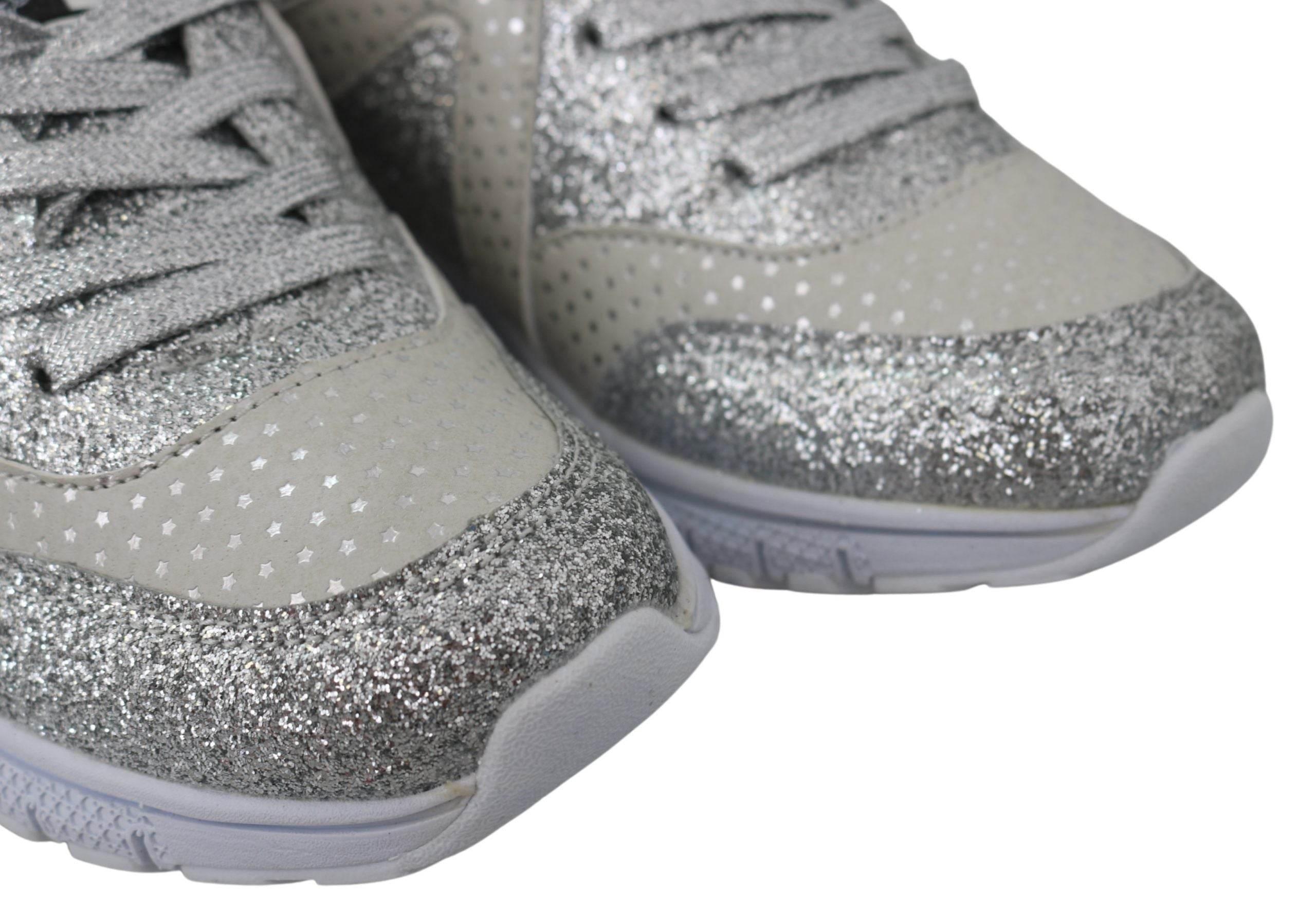Plein Sport Chic Silver Runner Jasmines Sneakers - Hilstor