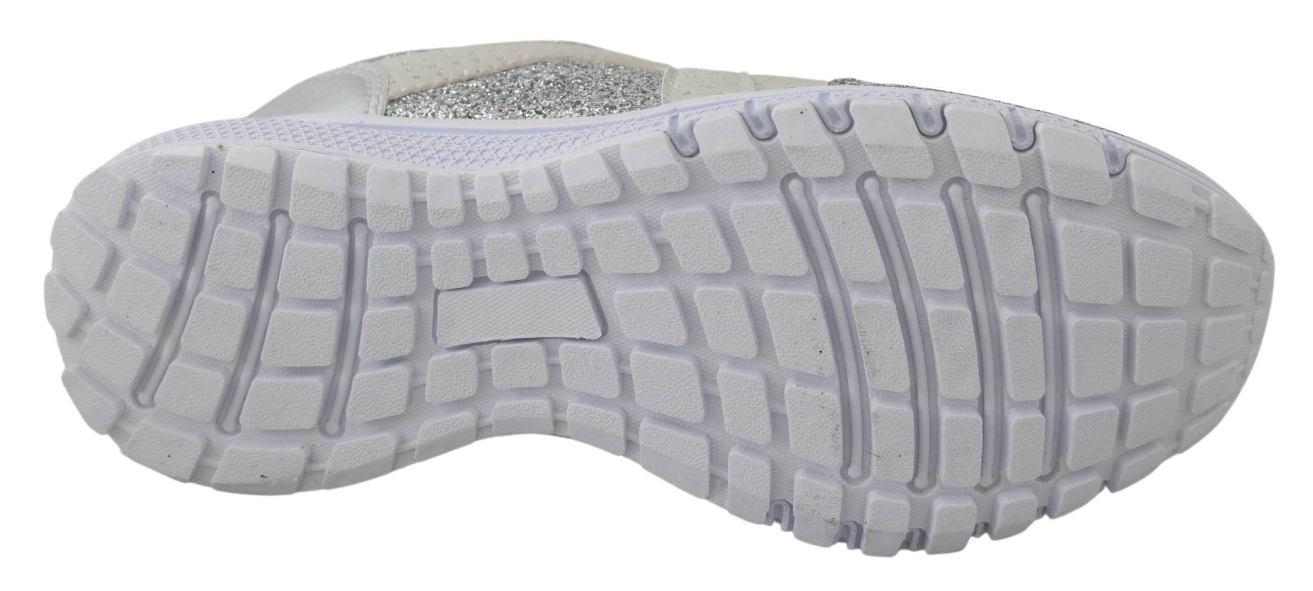 Plein Sport Chic Silver Runner Jasmines Sneakers - Hilstor